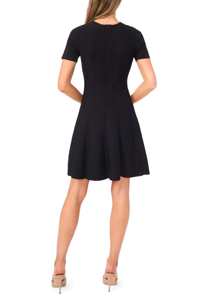 Ella Ribbon Stitch Fit & Flare Dress