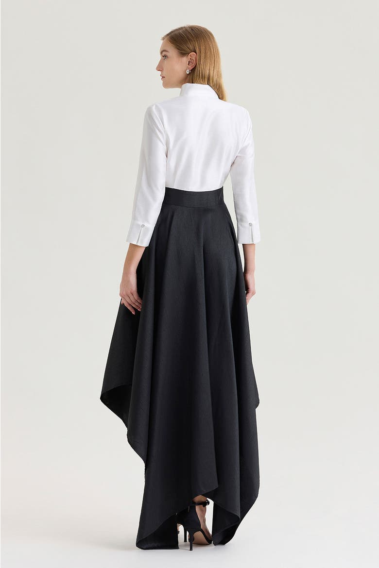 Family Savvy Fit-N-Flare Tie-Waist Woven Maxi Dress
