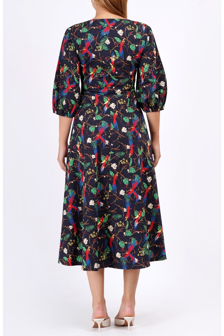 Adriana Tie-Front Midi Dress