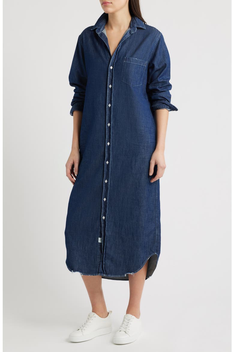 Rory Long Sleeve Denim Maxi Shirtdress
