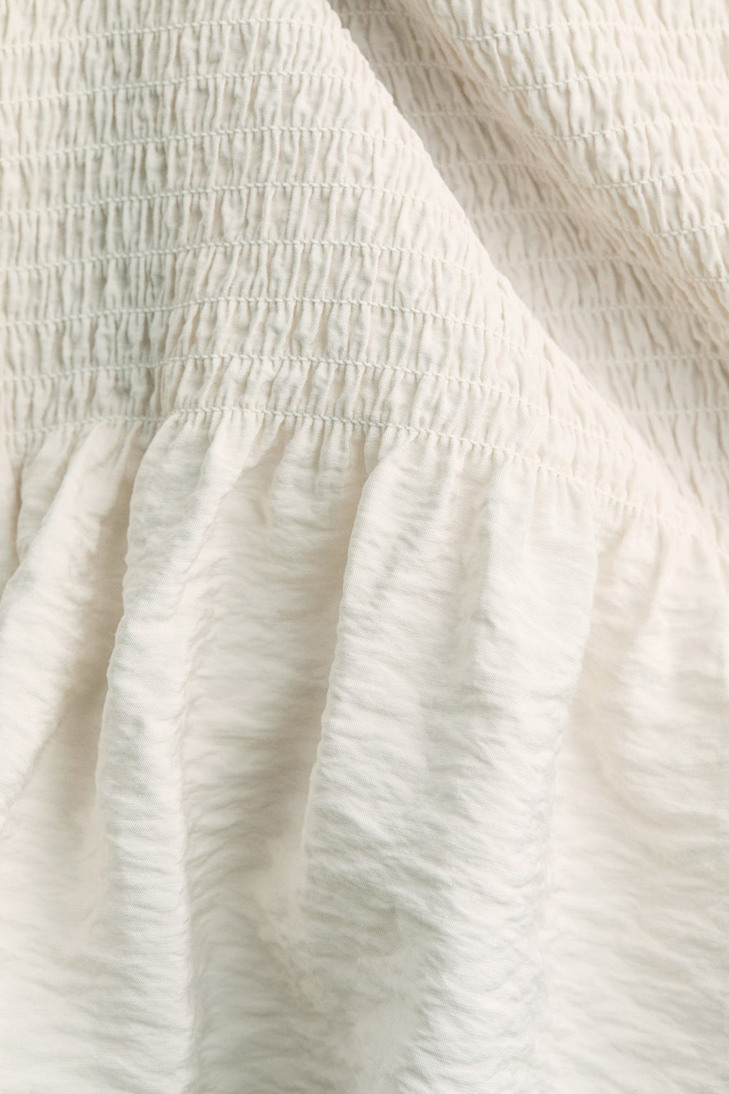 Flounced Crêpe Dress