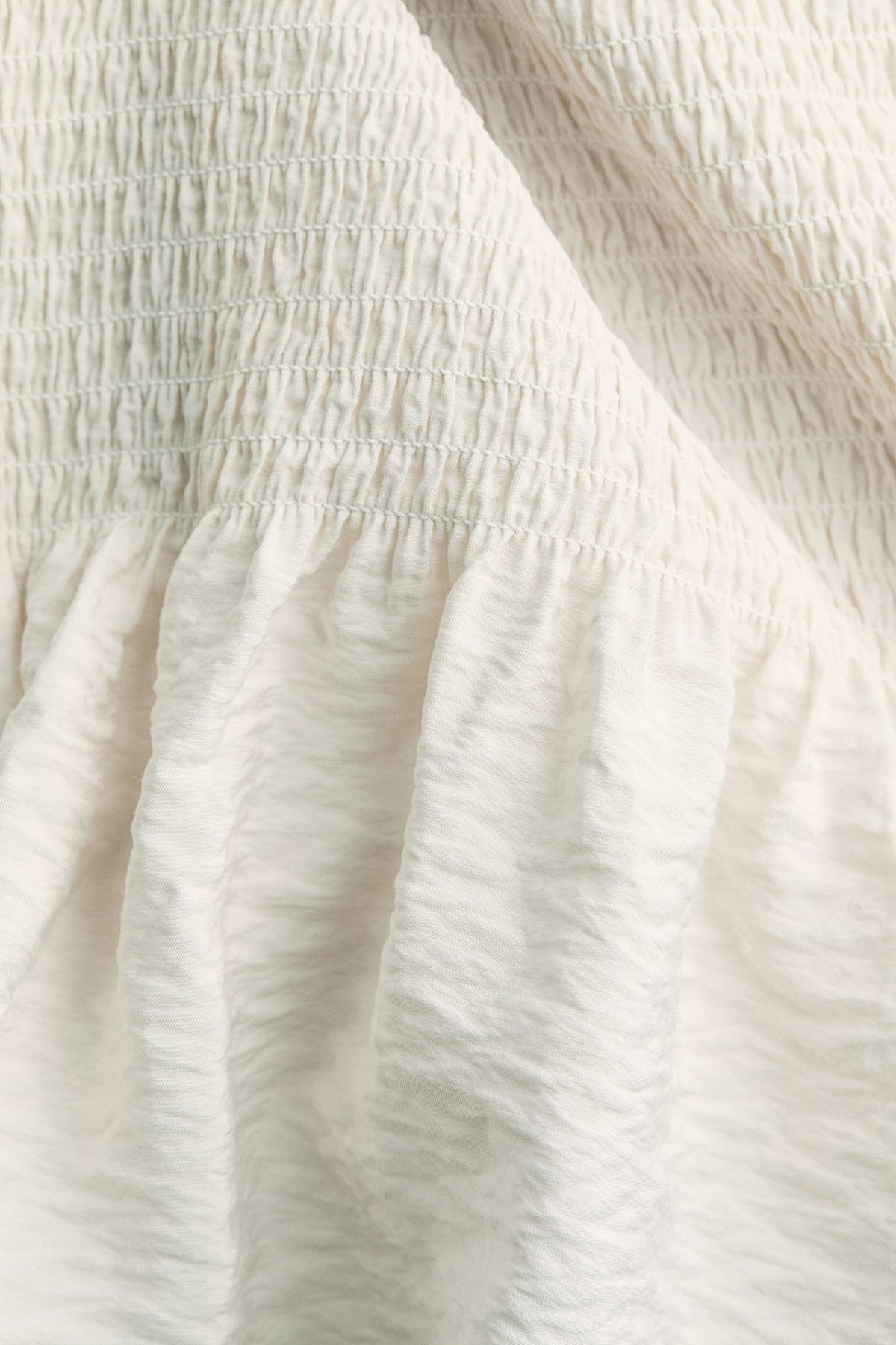 Flounced Crêpe Dress