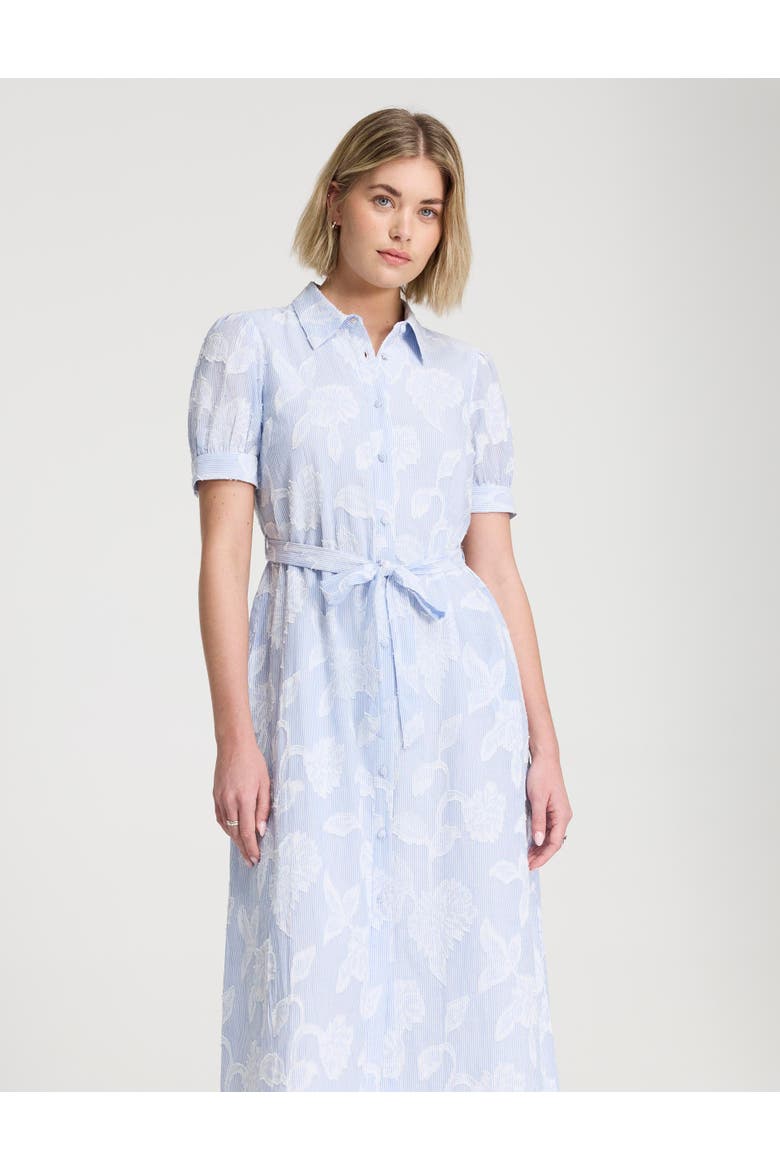 Mariah Tie Waist Midi Shirt Dress