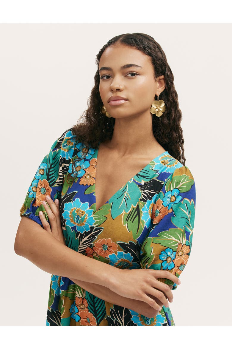 Logan Floral Midi Dress