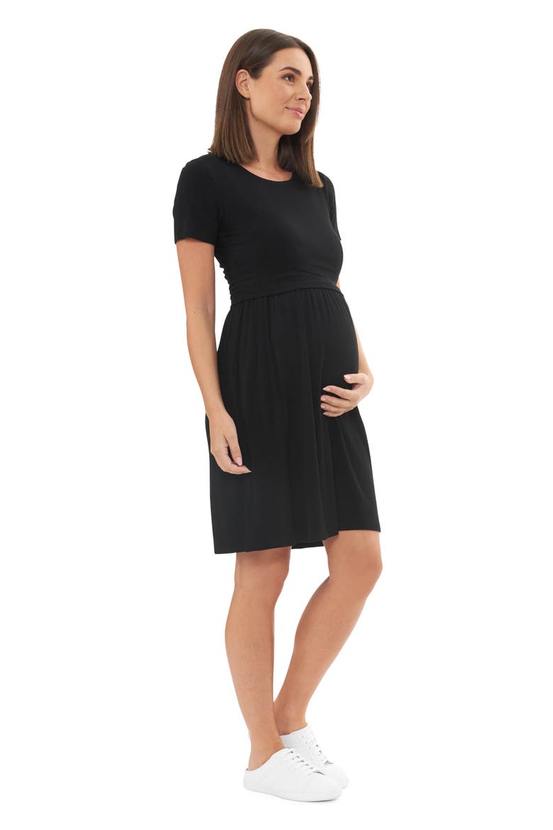 Rib Crop Top Nursing Dress