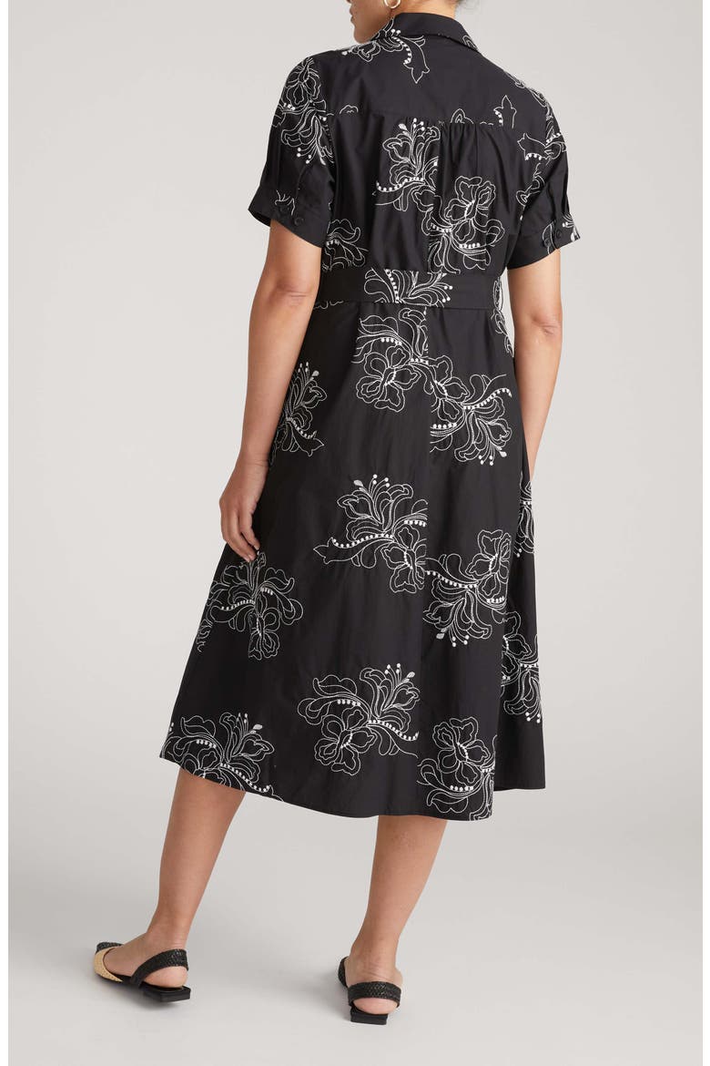 Tina Stretch Poplin Midi Shirtdress