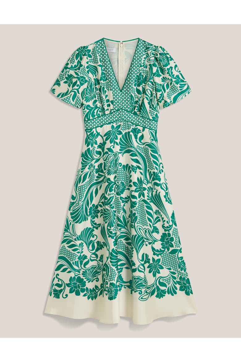 Trelissick V-Neck Fit Flare Dress