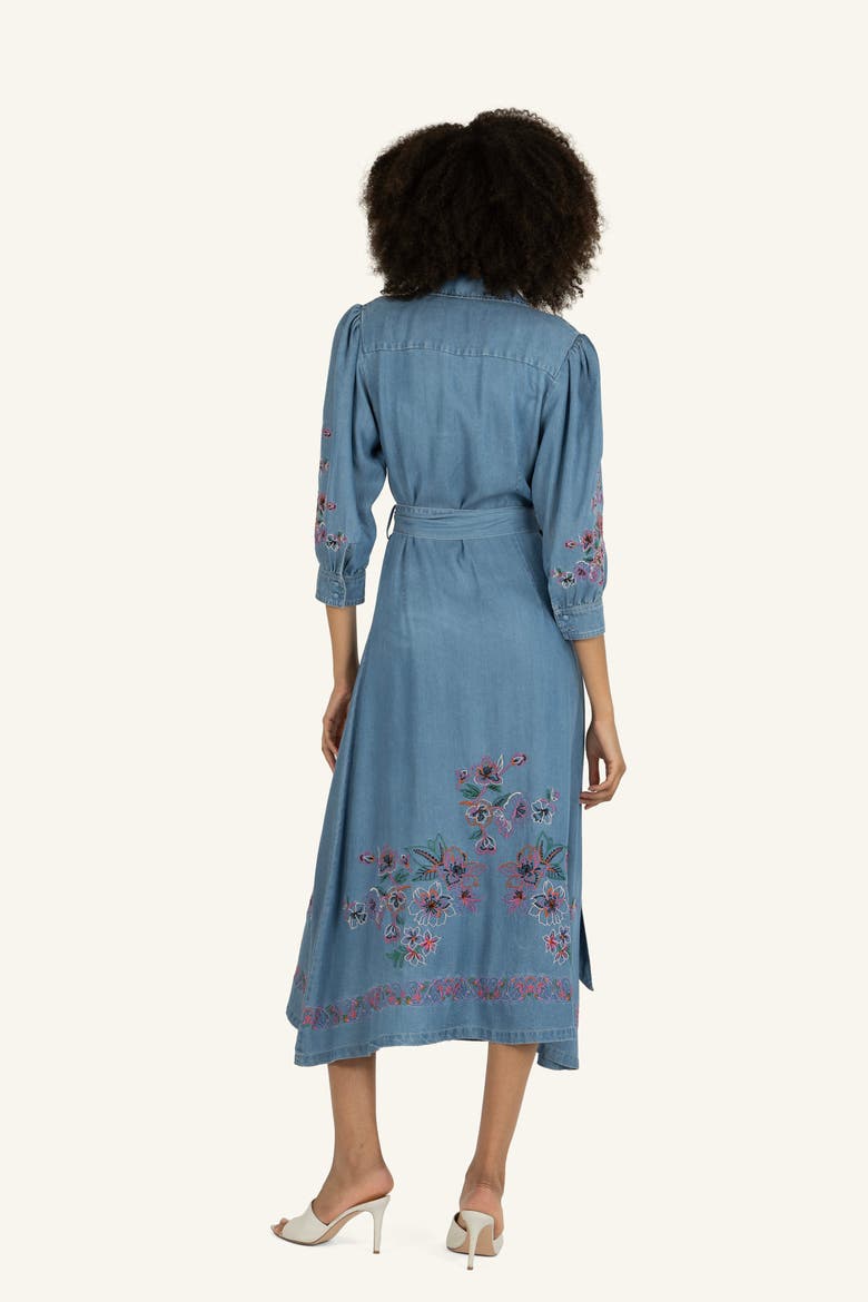 Lynn Dress with Flower Embroidery