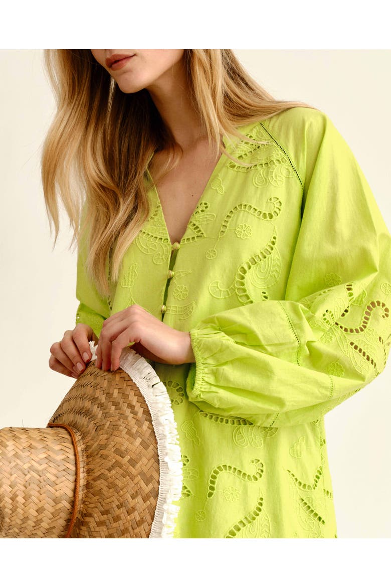 Selwin Eyelet Mini Dress