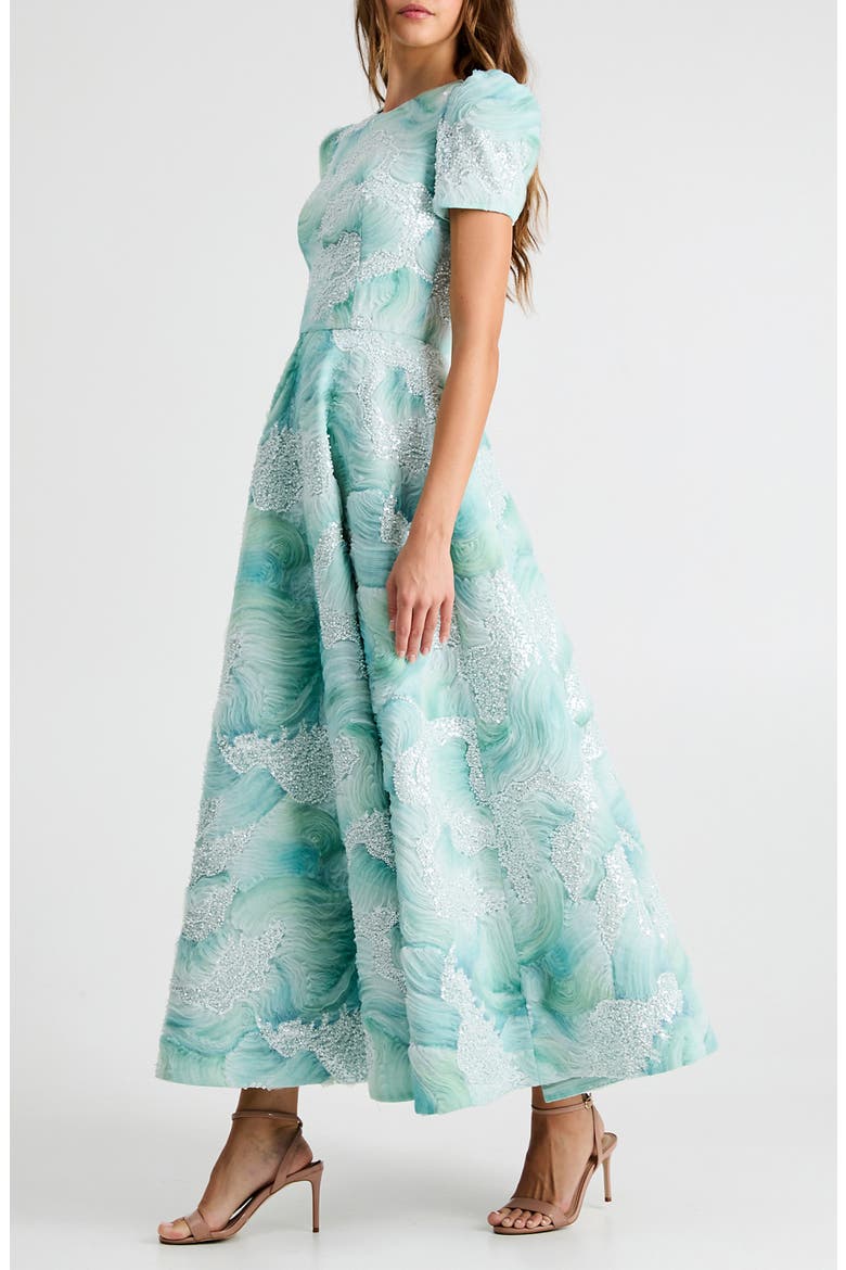 Eleanor Sequin Fit & Flare Cocktail Dress