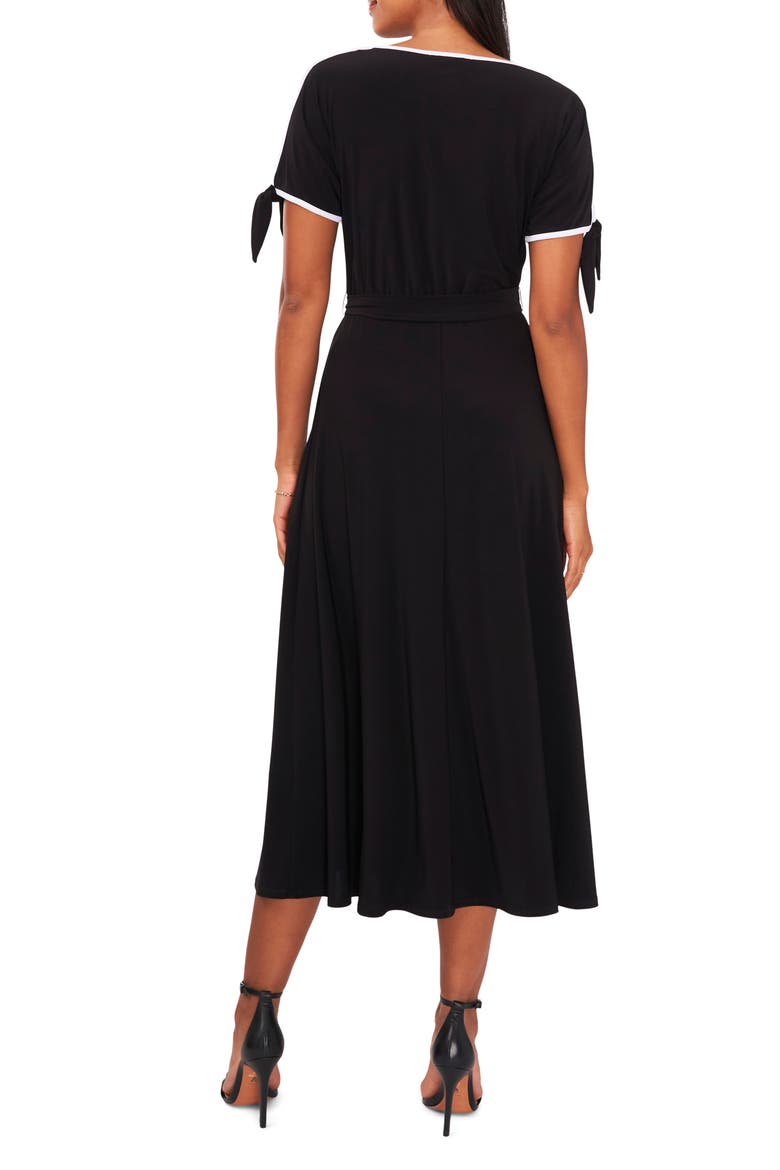 Tie Sleeve Midi Dress