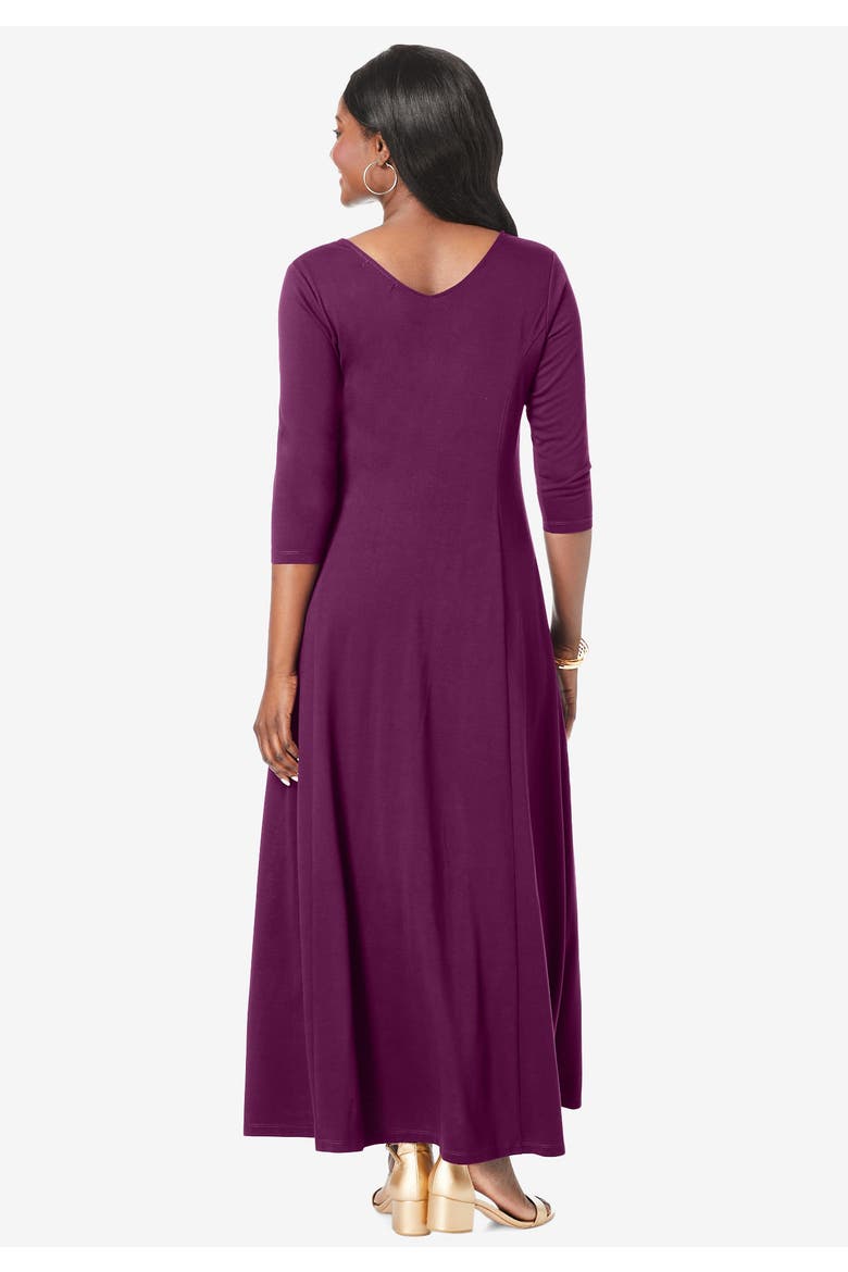 Double V Maxi Dress