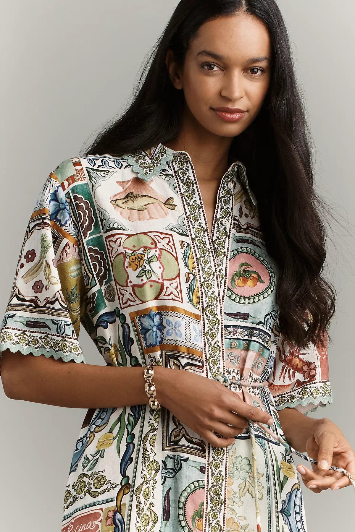 ALÉMAIS Tommasina Linen Shirt Dress - Image 3