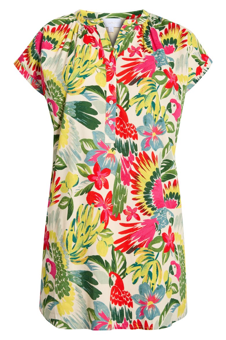 Wissa Tropical Jasla Cotton Shift Minidress