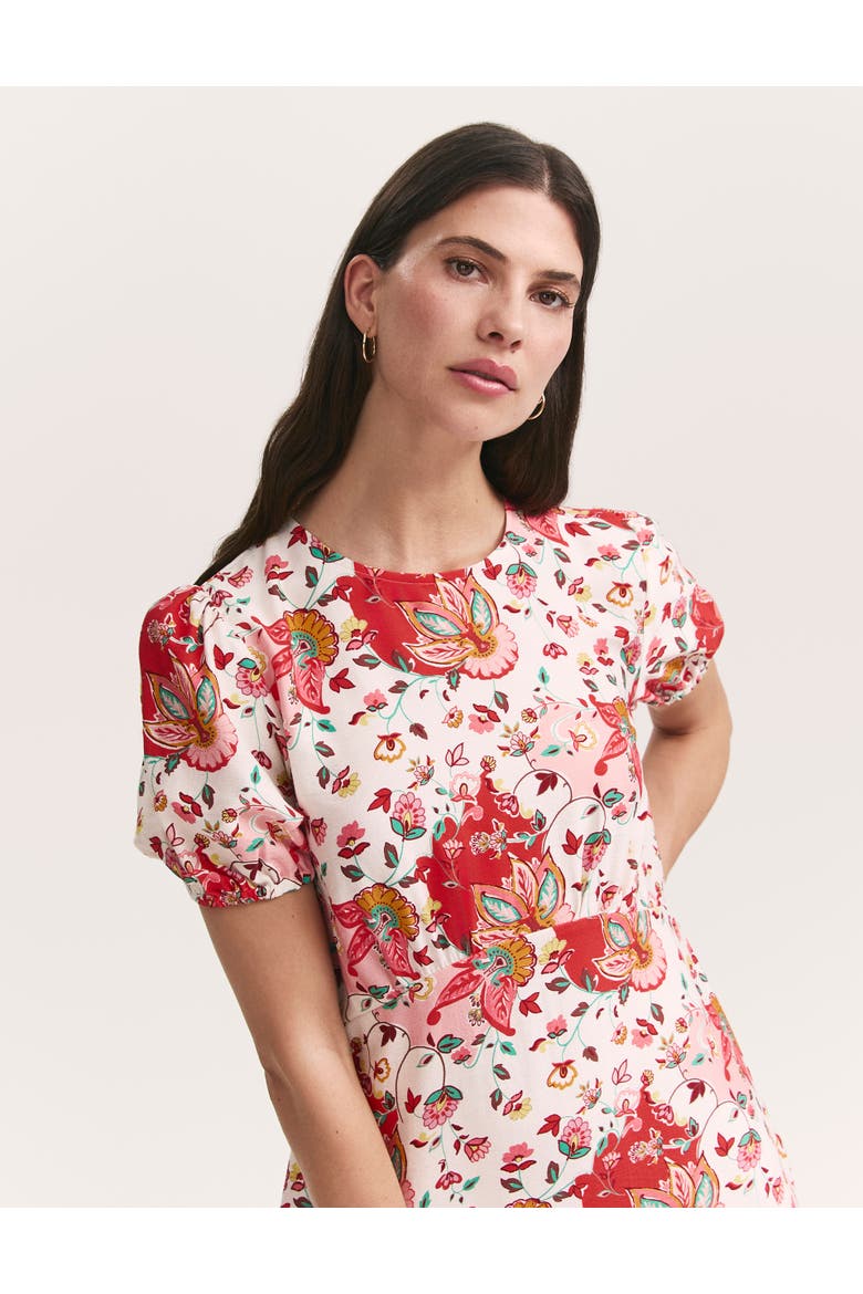 Lili Short Sleeve Midi Tea Dress