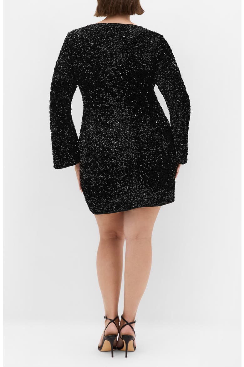 Paislee Sequin Long Sleeve Dress