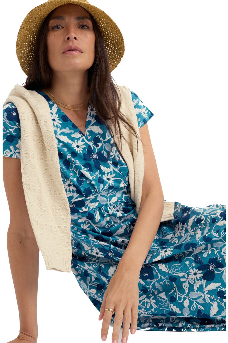Chapelle Floral Organic Cotton Jersey Midi Dress