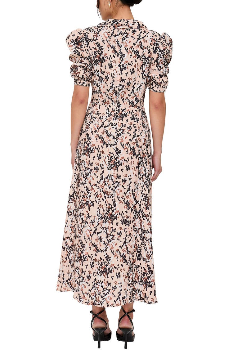 Julia Button Down Print Maxi Dress