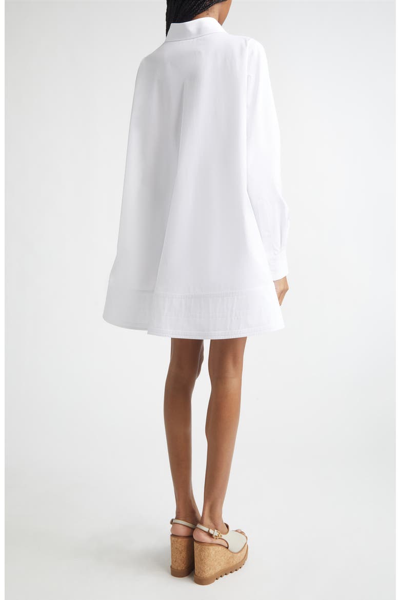 Long Sleeve Poplin Mini Shirdress