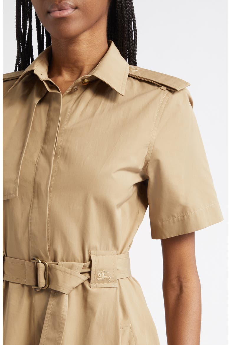 Tanya Belted Cotton Poplin Midi Shirtdress