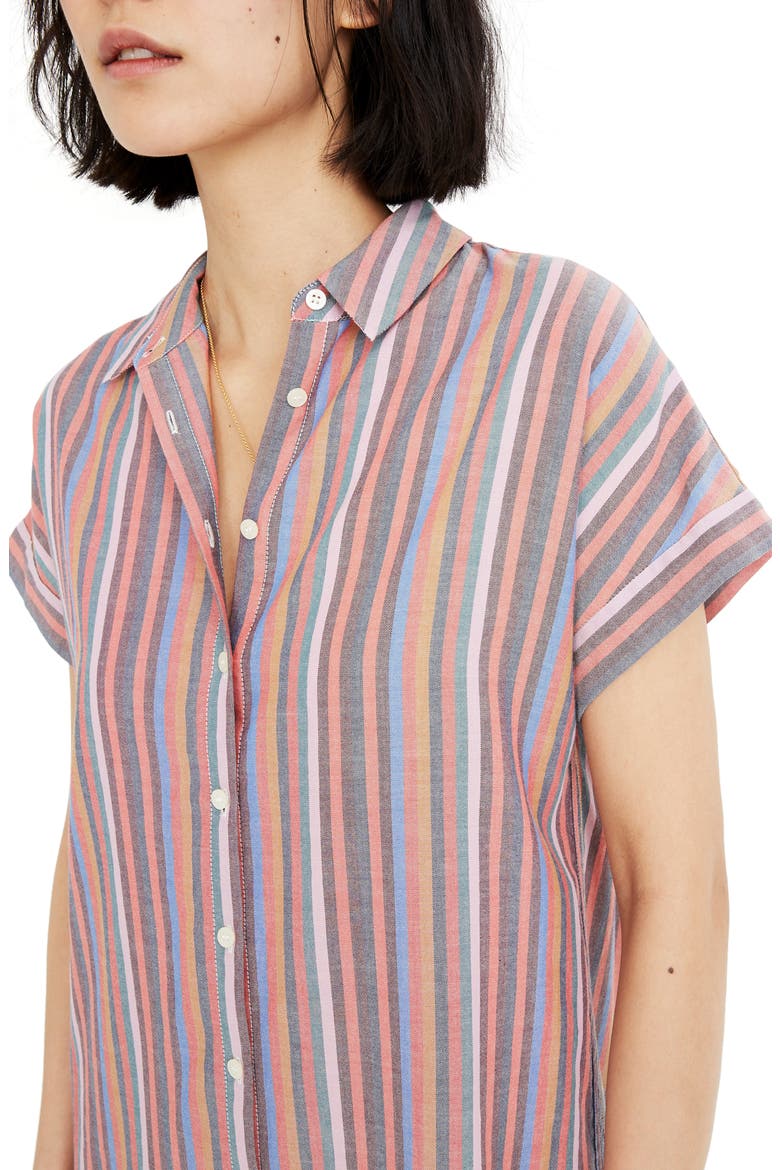 Stripe Central Shirtdress