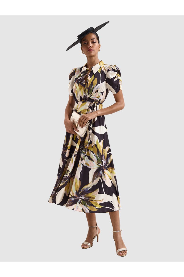 Bella Puff Sleeve Printed Shirt Dress