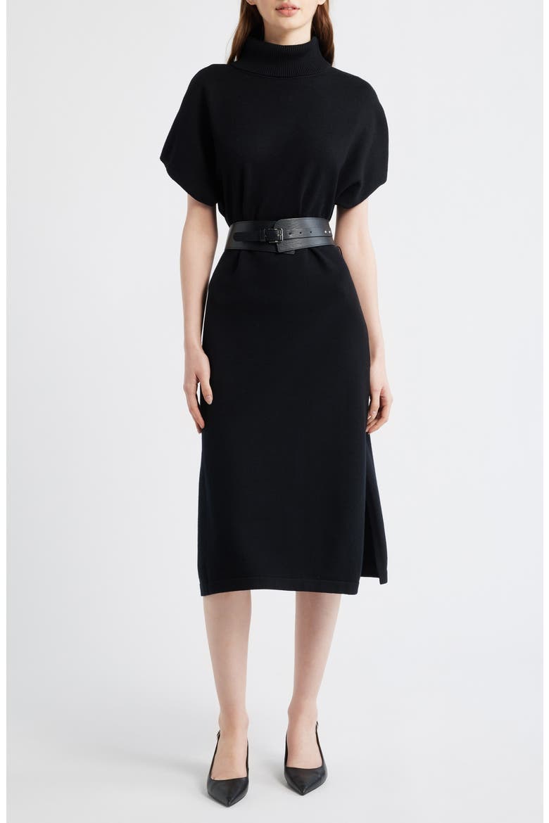 Turtleneck Midi Sweater Dress