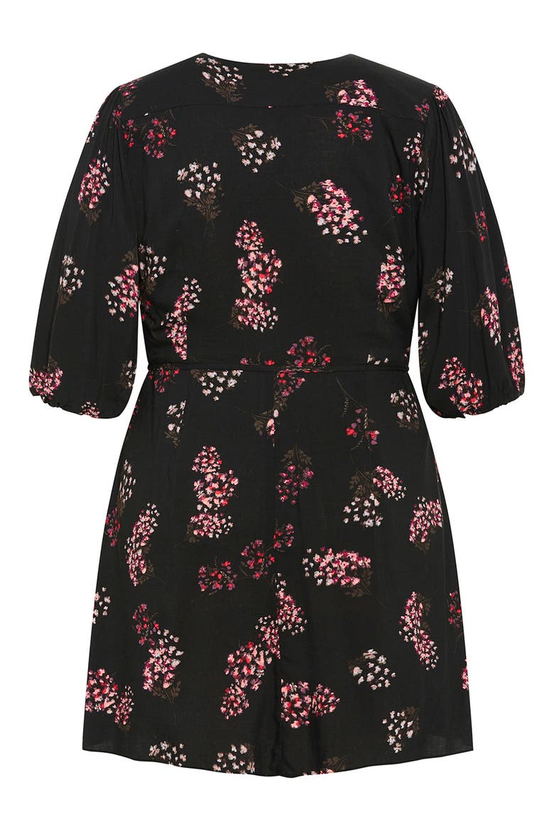 Camila Floral Faux Wrap Dress