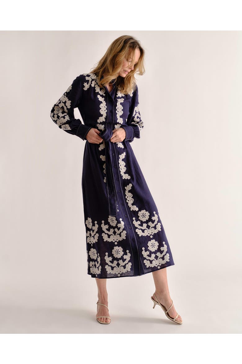 Ophelia Linen Midi Dress
