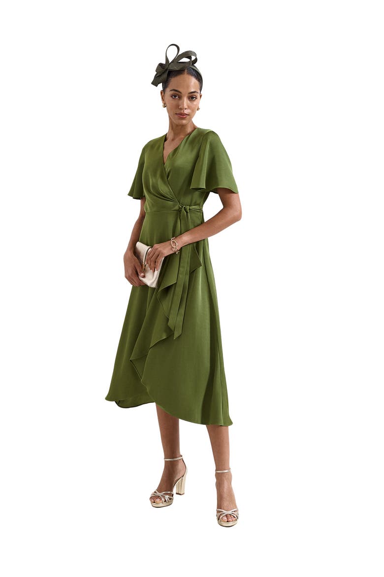 Julissa V-Neck Satin Dress