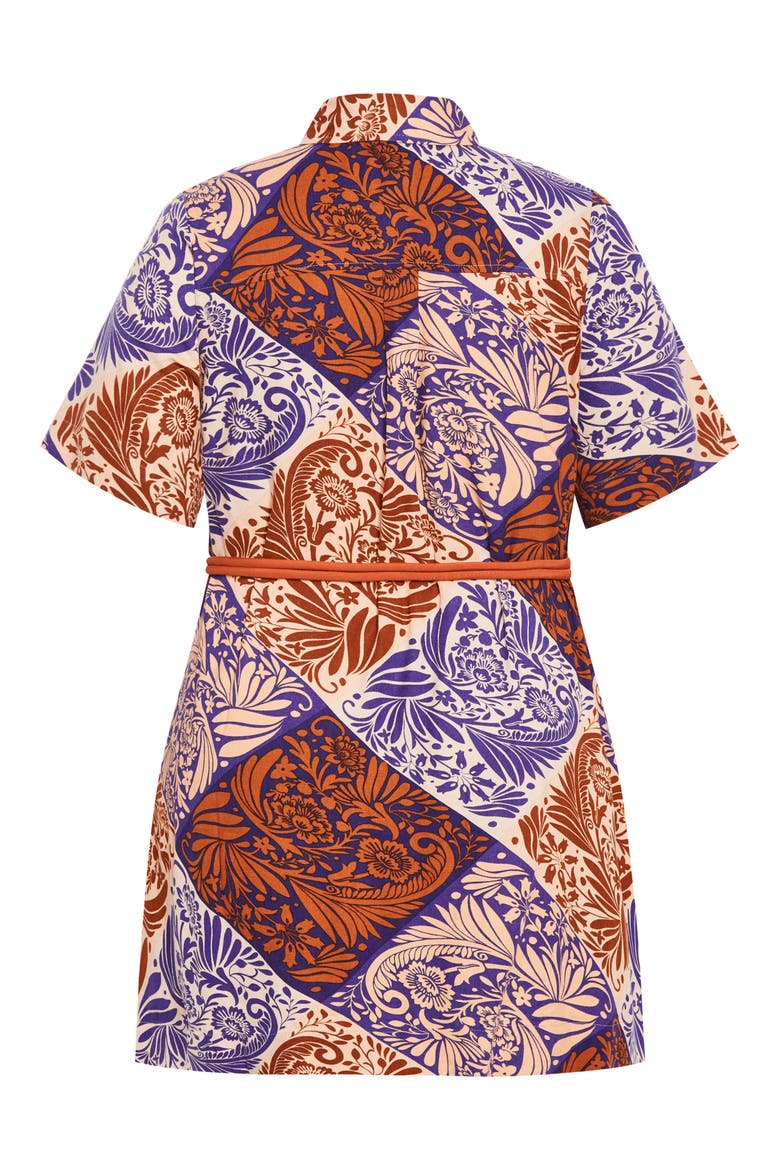 Becka Print Belted Dress