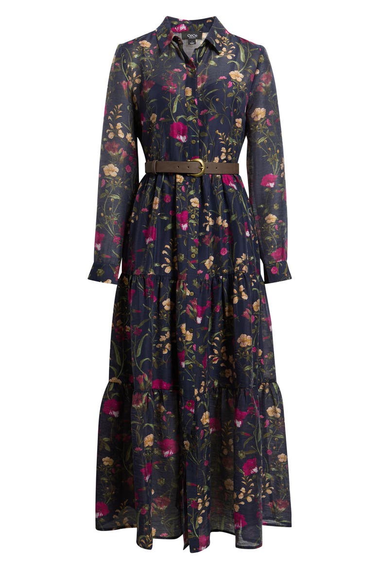 Belted Long Sleeve Shirtdress