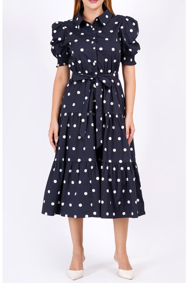 Octavia Puff Sleeve Shirt Dress