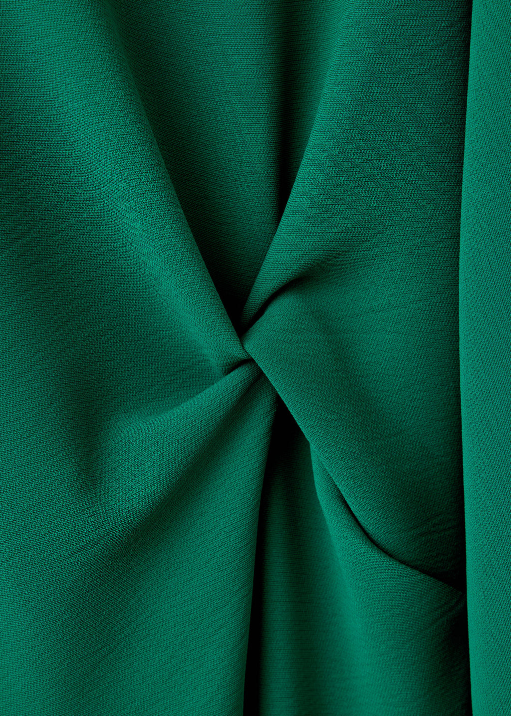 Flared-sleeve dress with knot detail