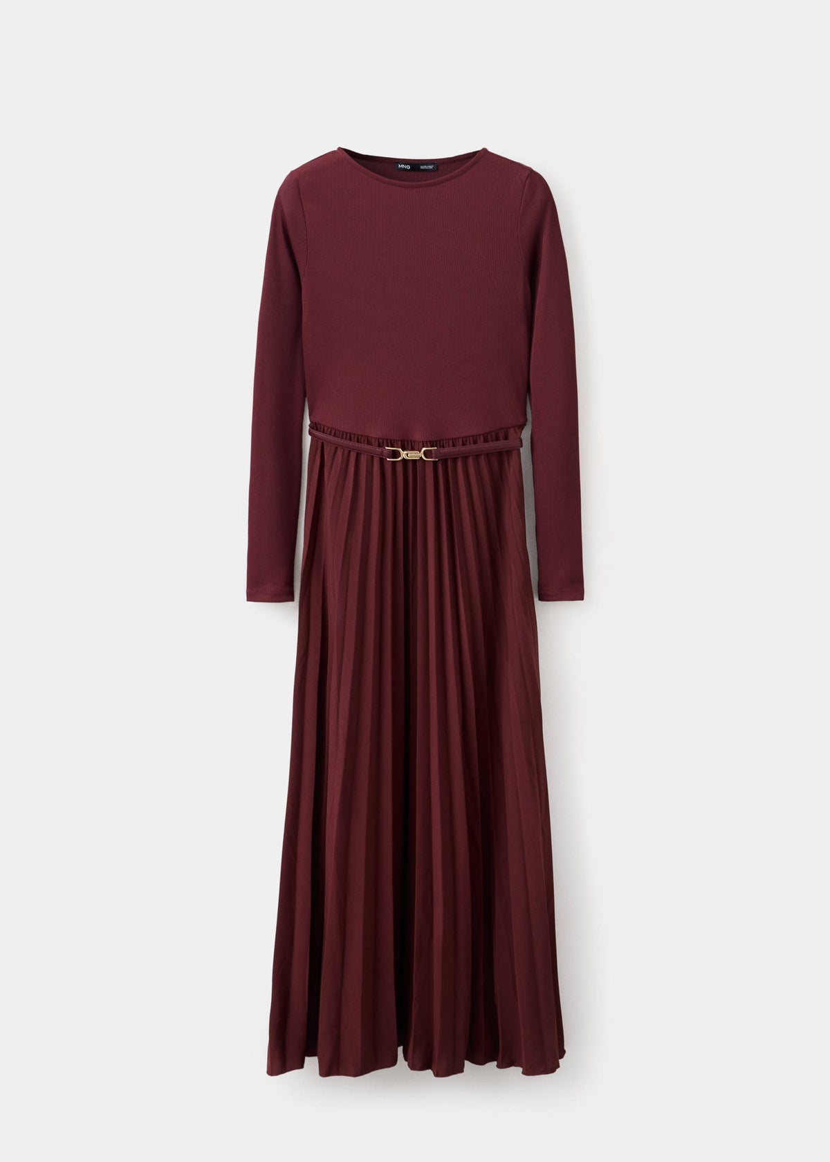 Combined pleated dress