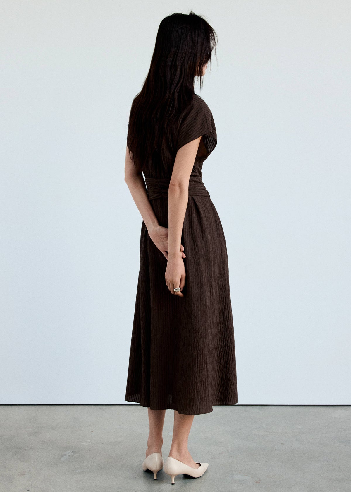 Belt shirt dress