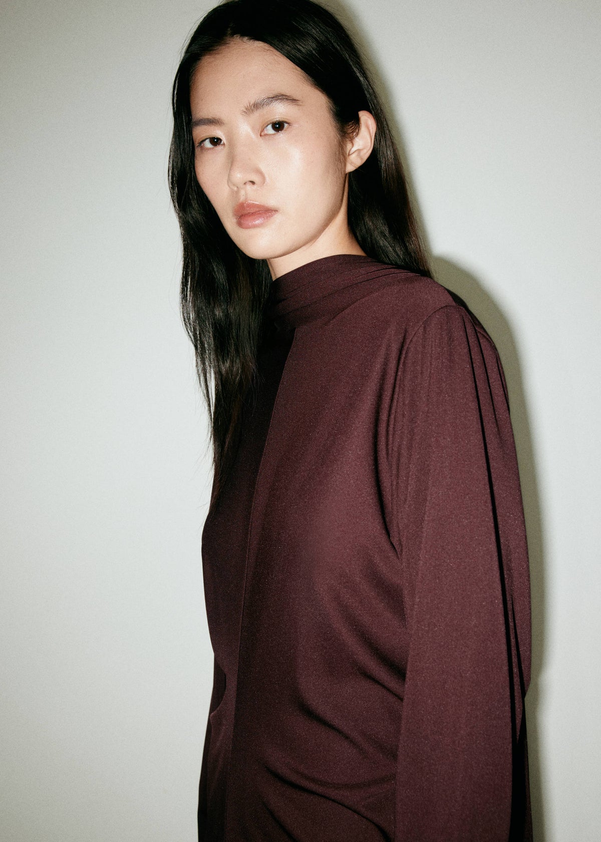 Side Ruched Knit Dress