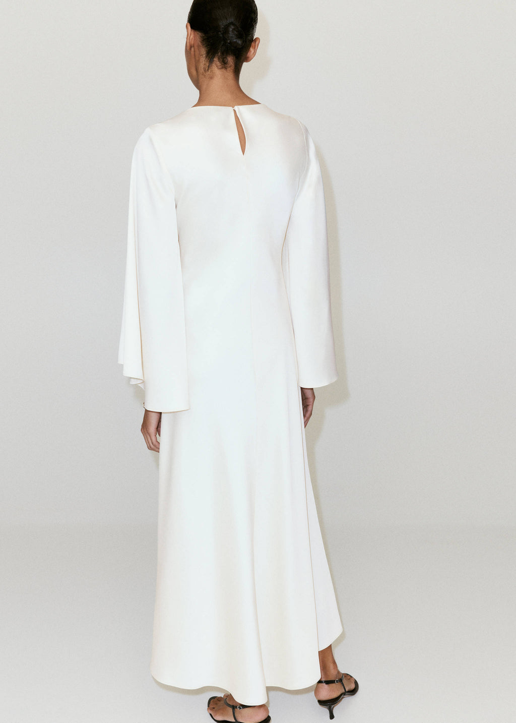 Ruched satin dress