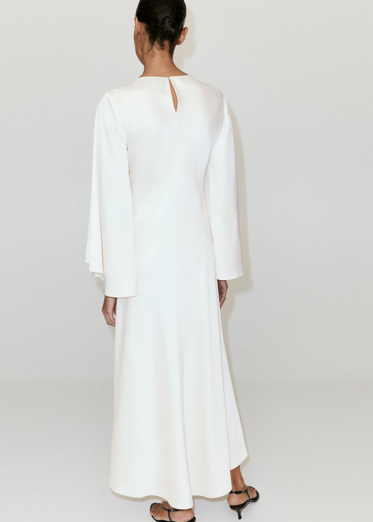 Ruched satin dress