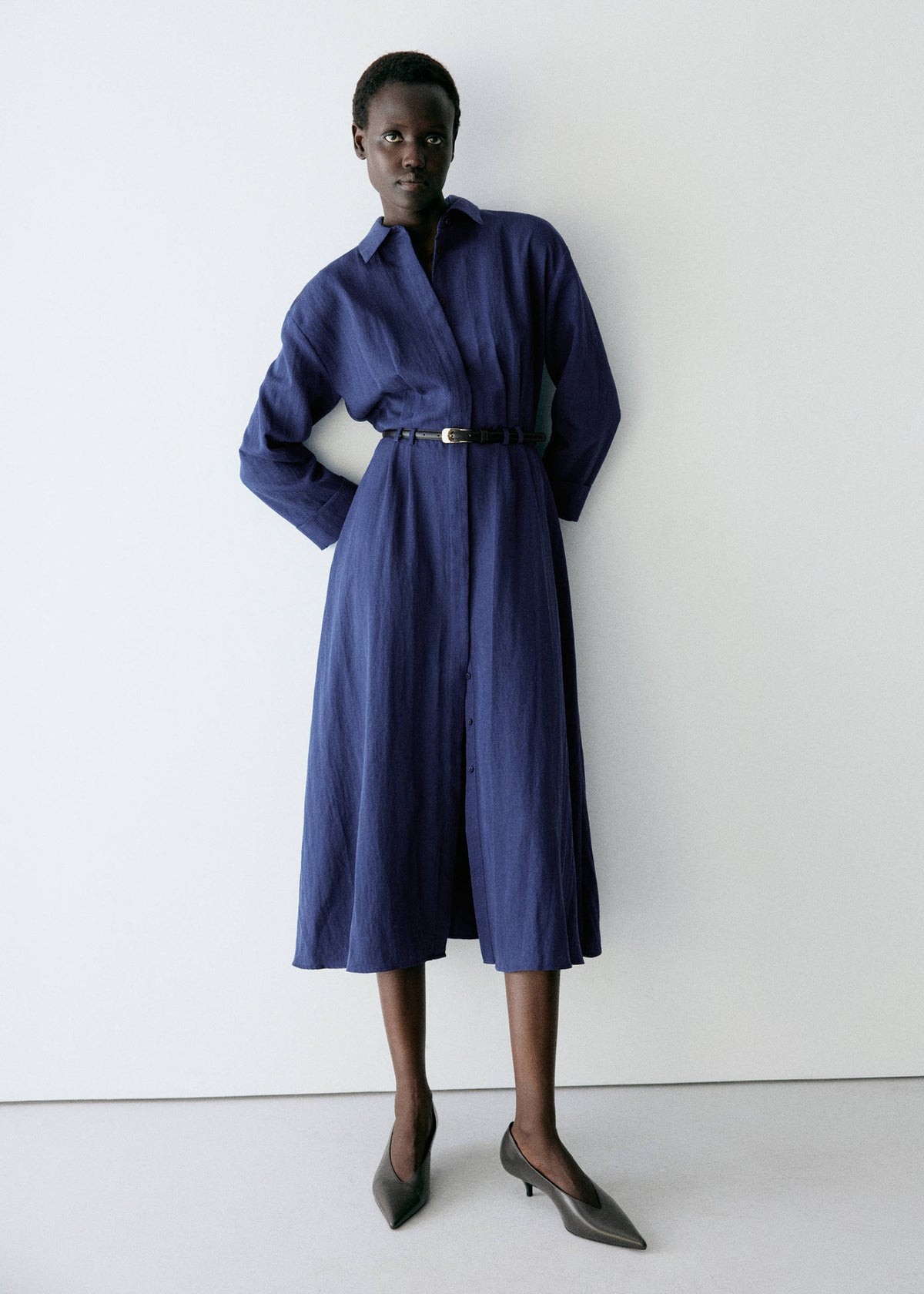Lyocell shirt dress