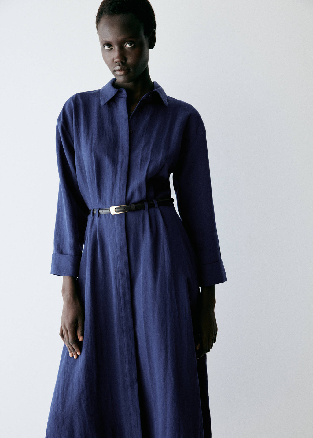 Lyocell shirt dress