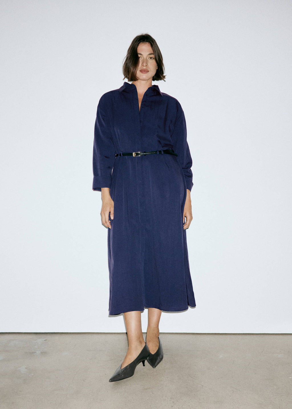 Lyocell shirt dress