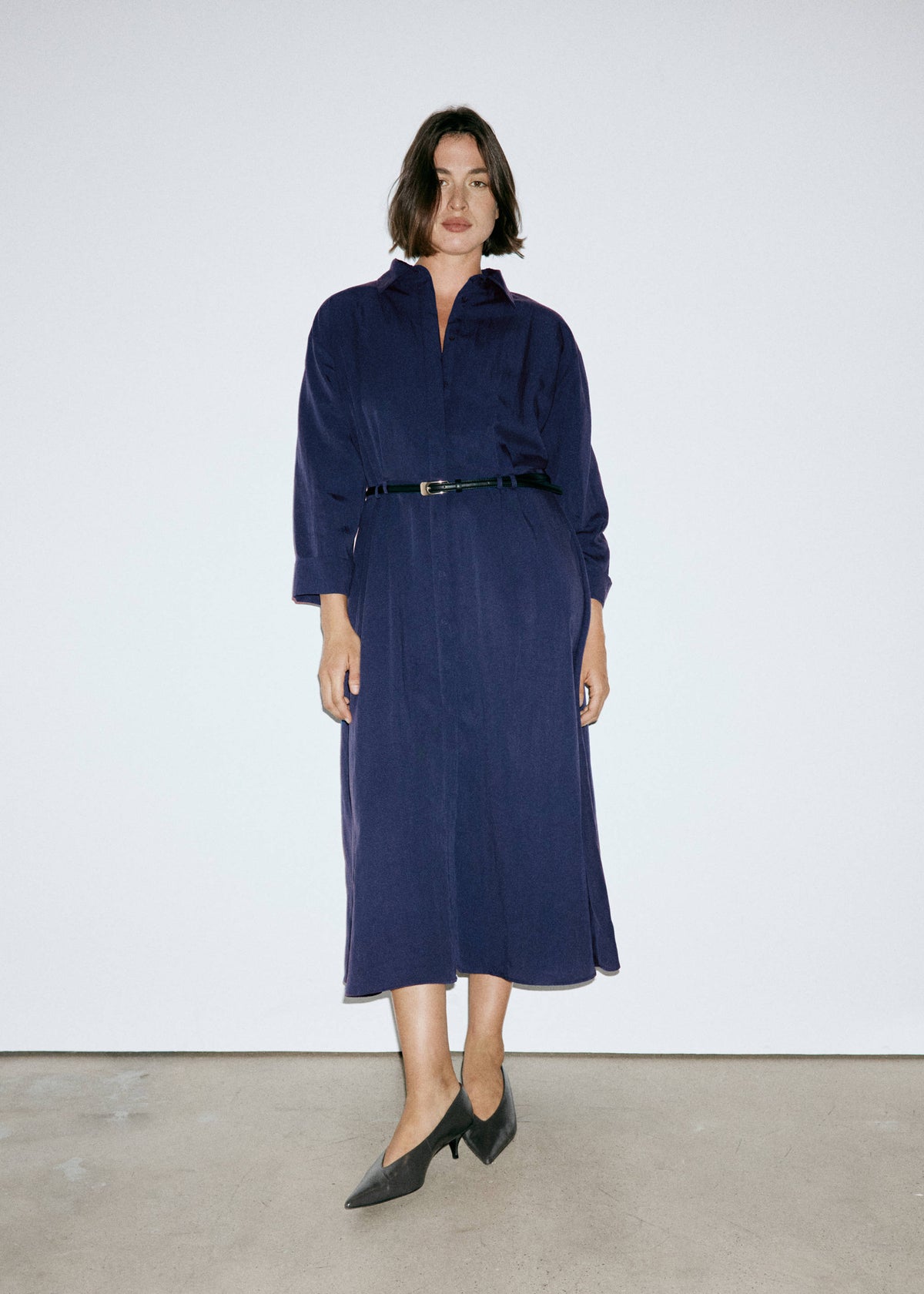 Lyocell shirt dress