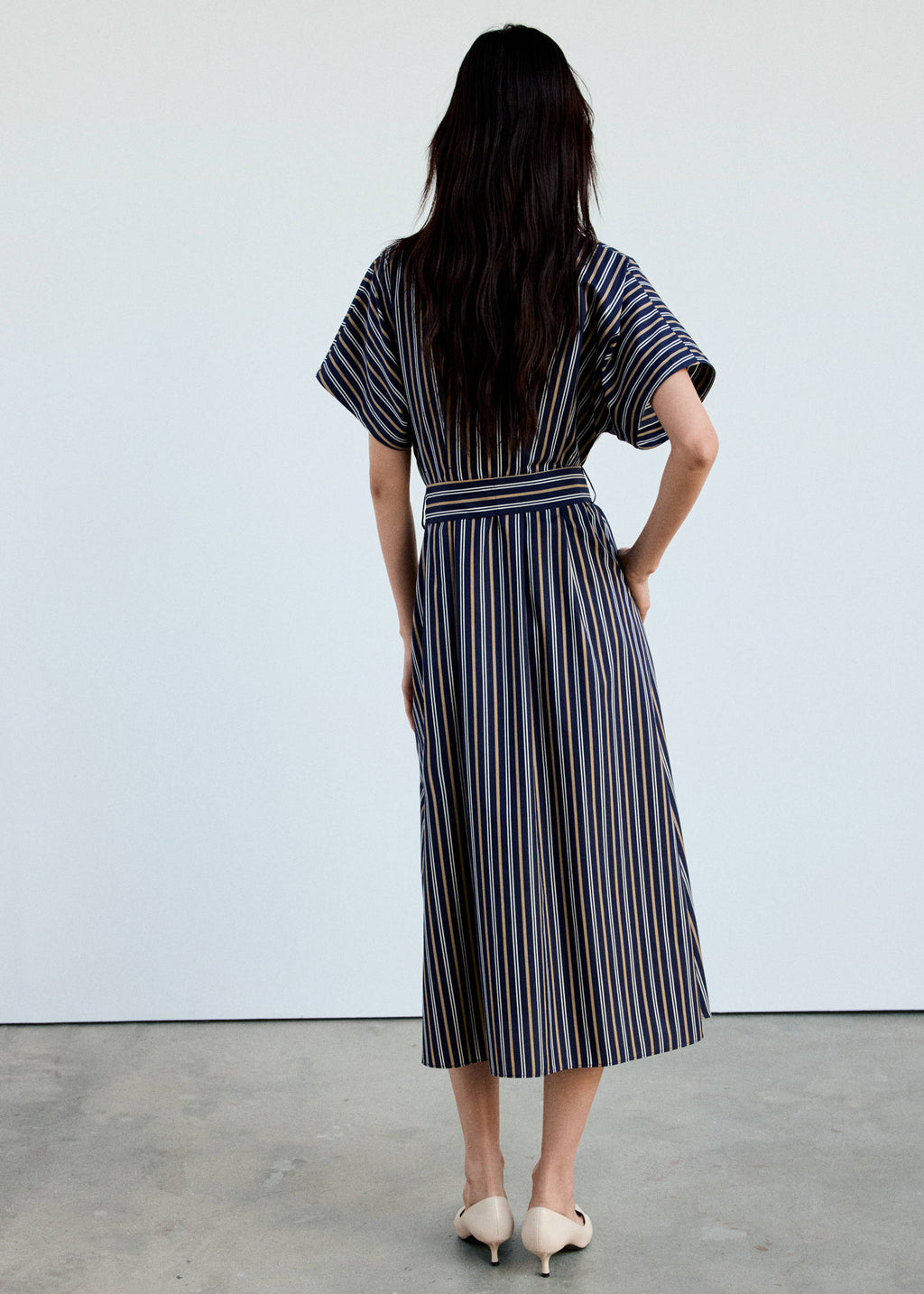Striped shirt dress