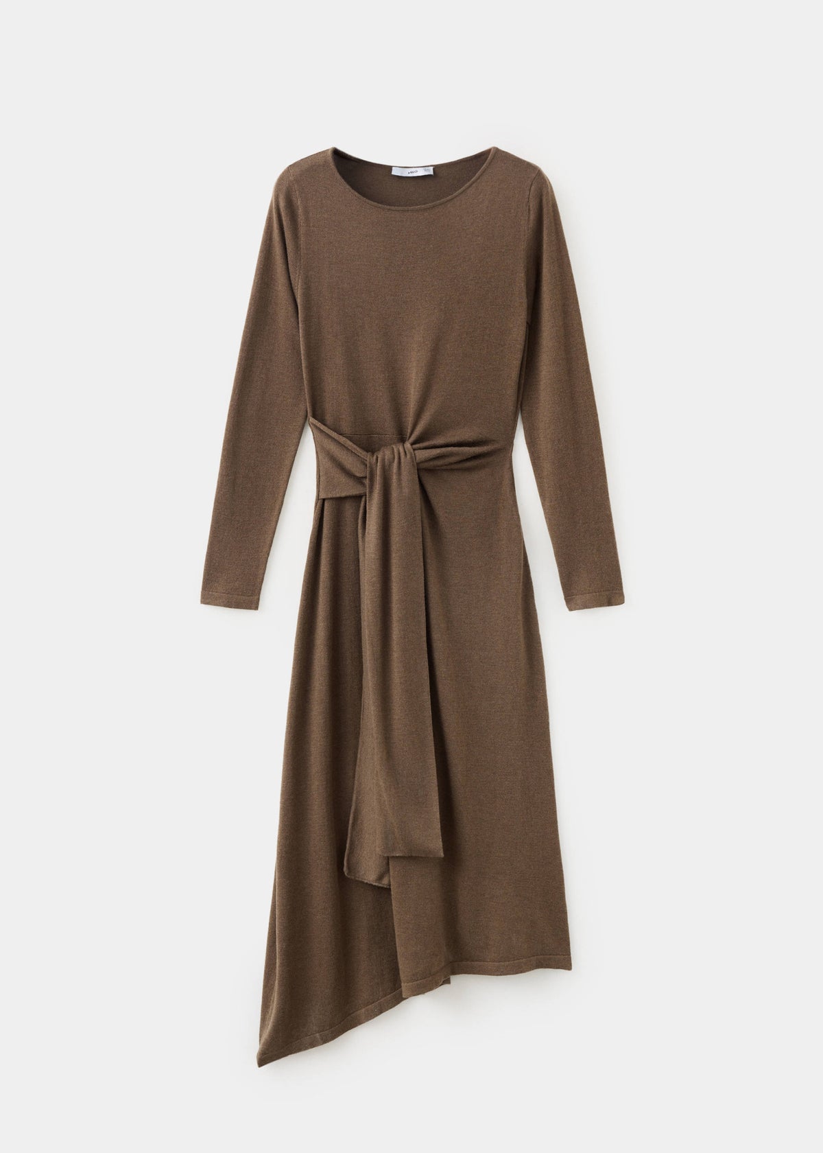 Knit dress with tie detail