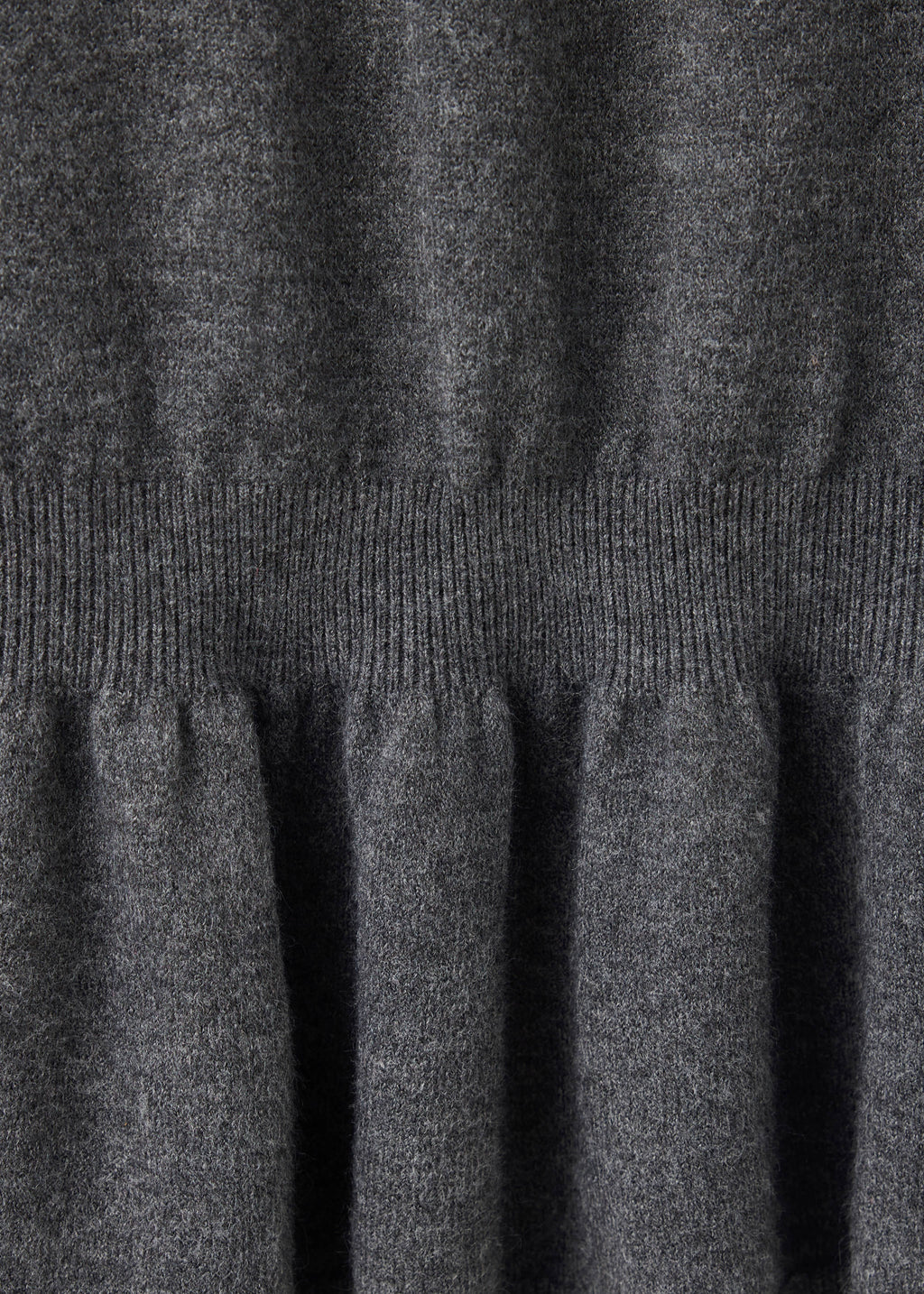 Knitted dress with polo neck