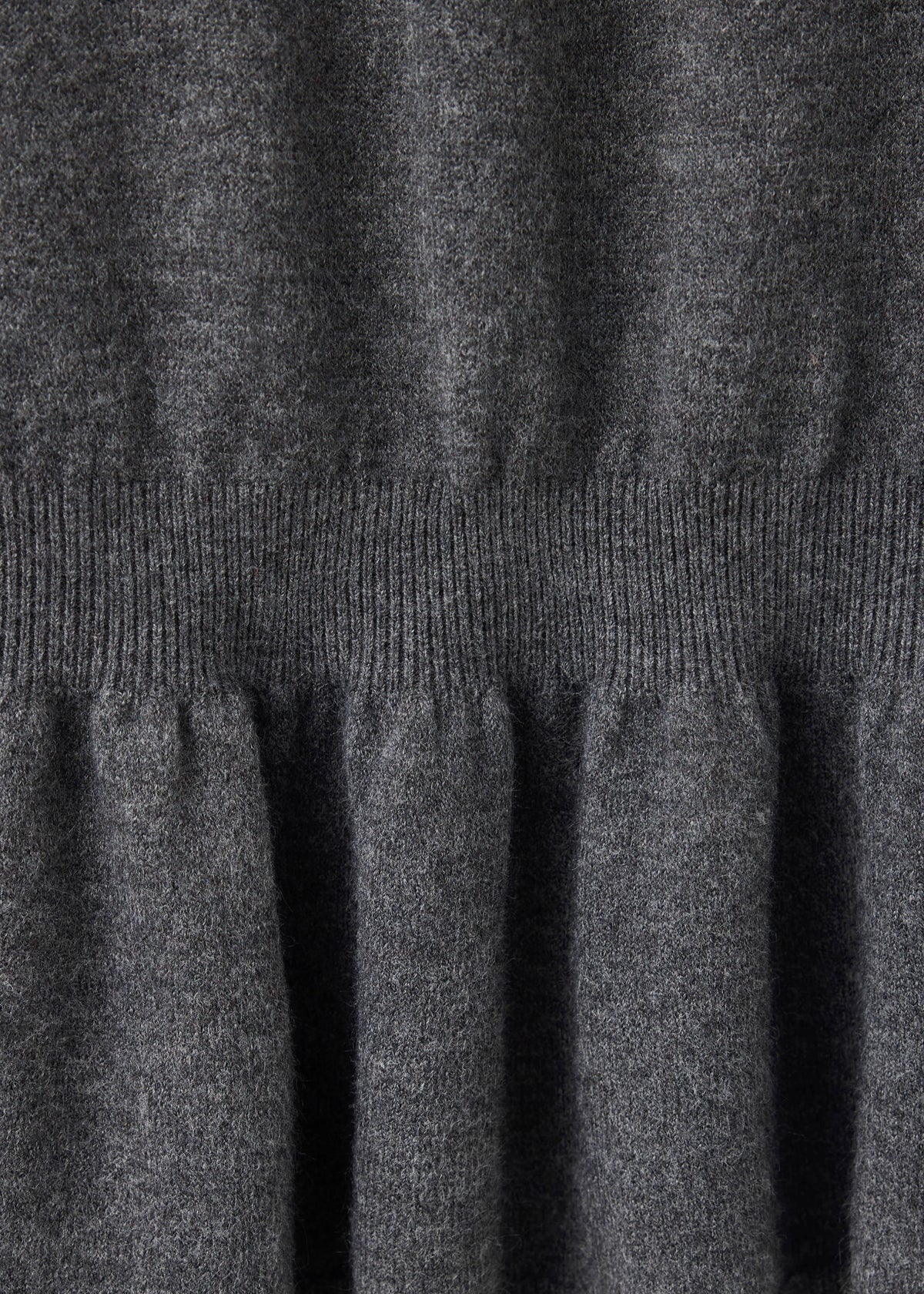 Knitted dress with polo neck