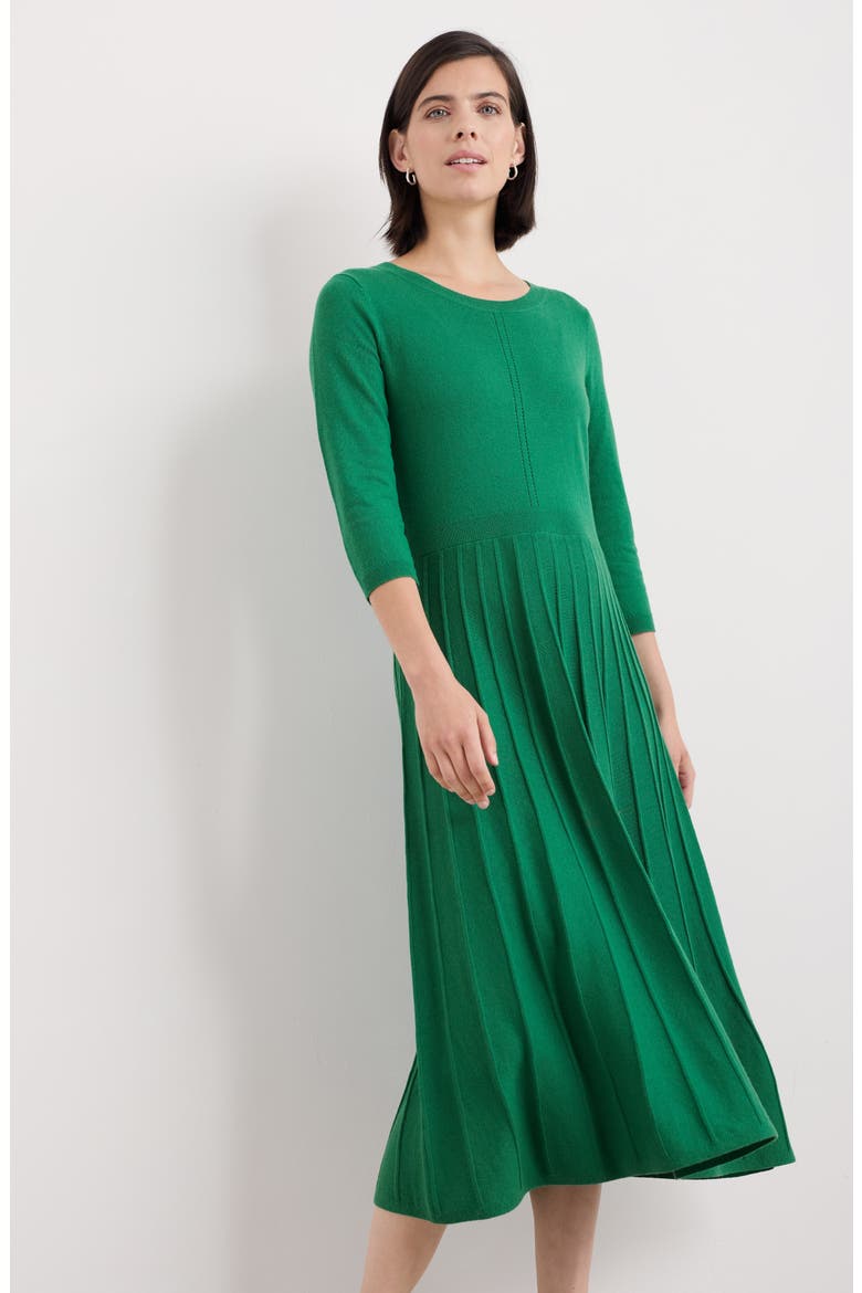 Folk Song Sweater Midi Dress