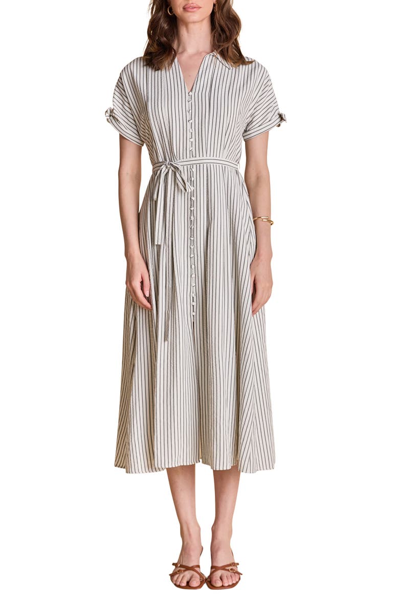 Stripe Midi Shirtdress