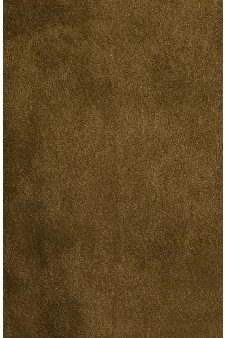 Topstitch Detail Faux Suede Dress